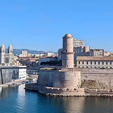 Grand Retro Vieux-port Panier Mucem Appartement Marseille